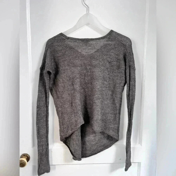 Helmut Lang Grey V Neck Sweater - Picture 3 of 3